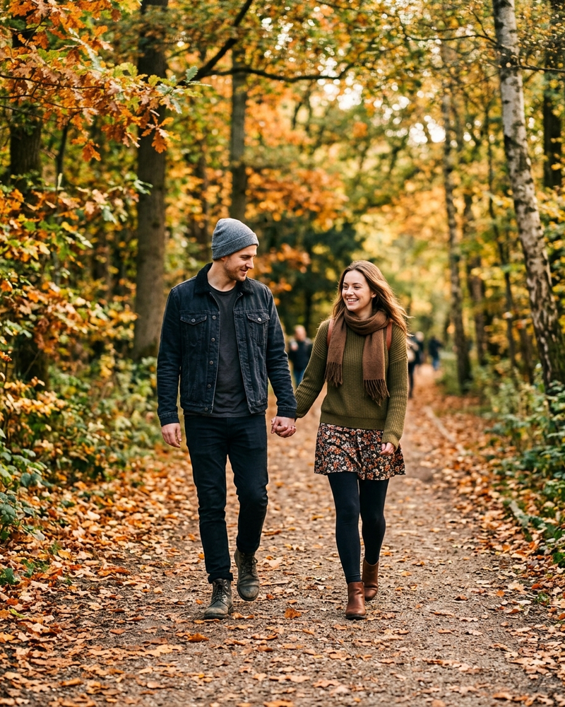 Walking hand in hand